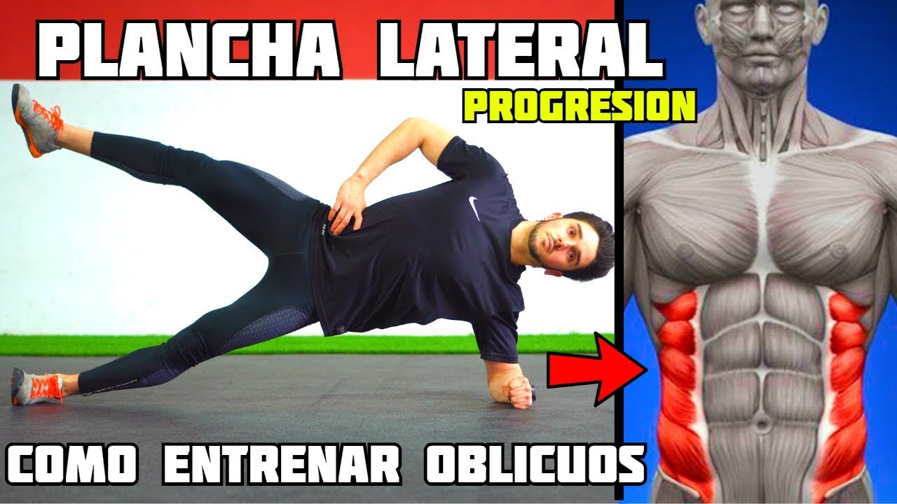 PLANCHA LATERAL 🔥 ABDOMINALES OBLICUOS de Acero con esta Progresión ✅