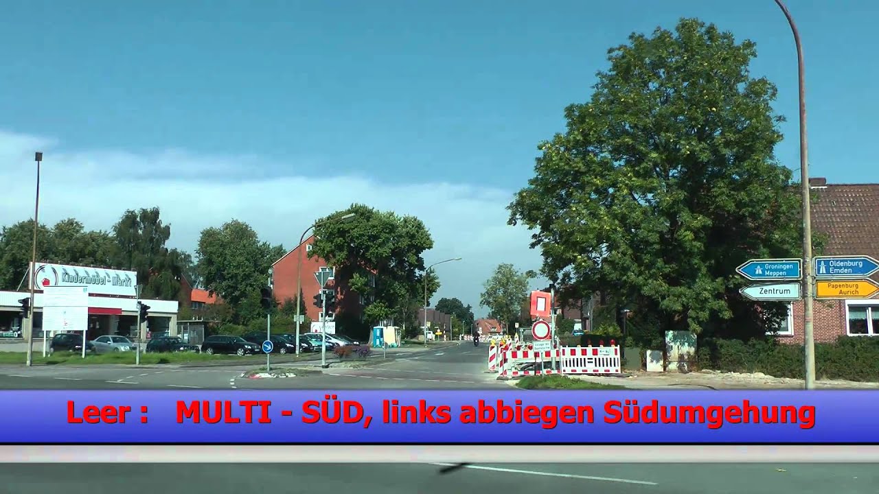 STADTRUNDFAHRT  STADT LEER   UMGEHUNGSSTRASSEN SÜDRING..