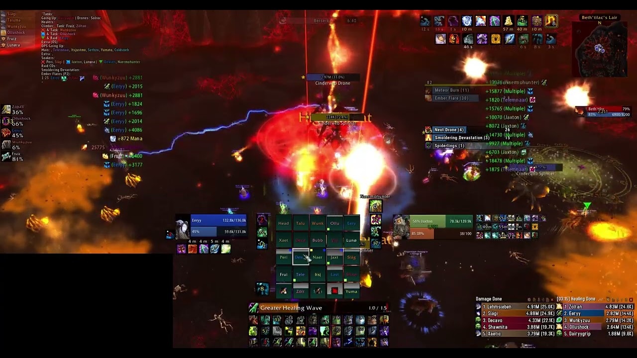 Cataclysm Classic | Beth'tilac 25 Heroic | Eeryy Resto Shaman POV | Refuge | Everlook