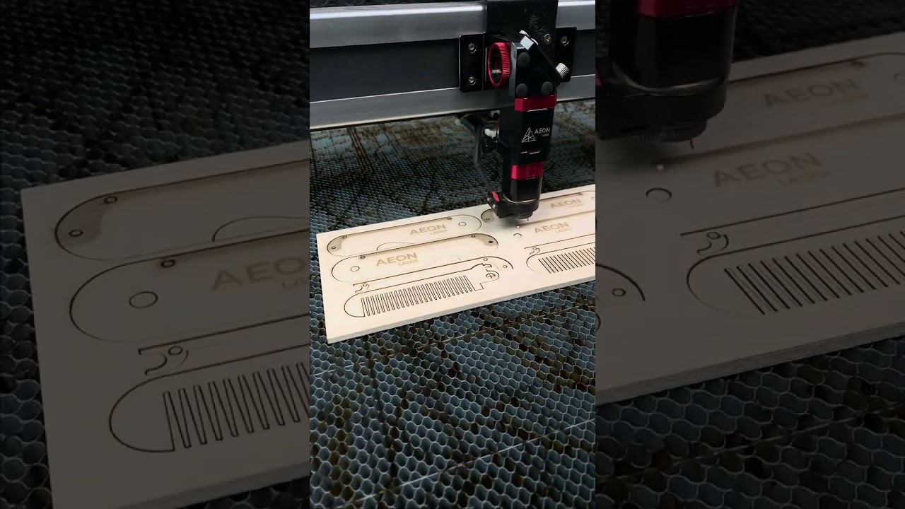 Making a wooden folding comb with MIRA9 | Laser craft