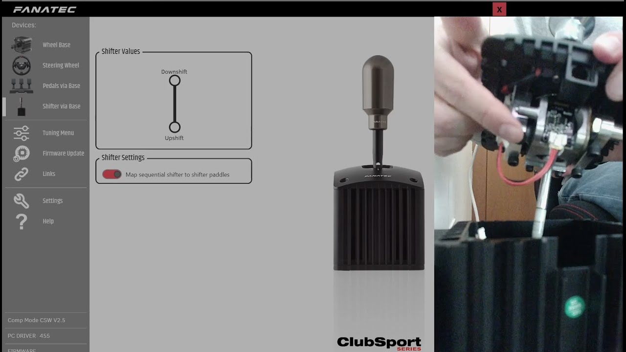 Fanatec Clubsport Shifter SQ V 1.5 mis-shift fix
