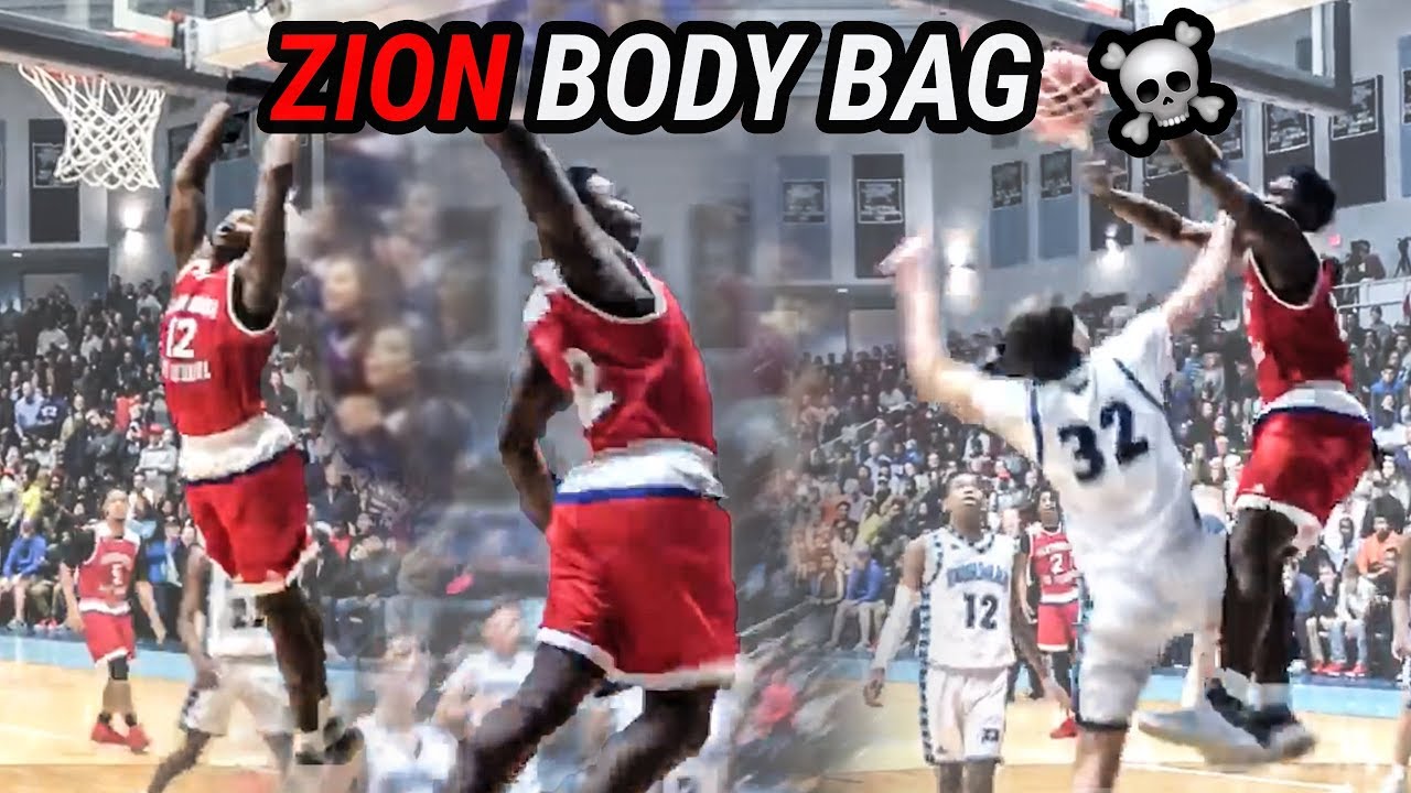 Zion Williamson Caught A BODY!!! Shoutout To The Kid For Jumping 😱