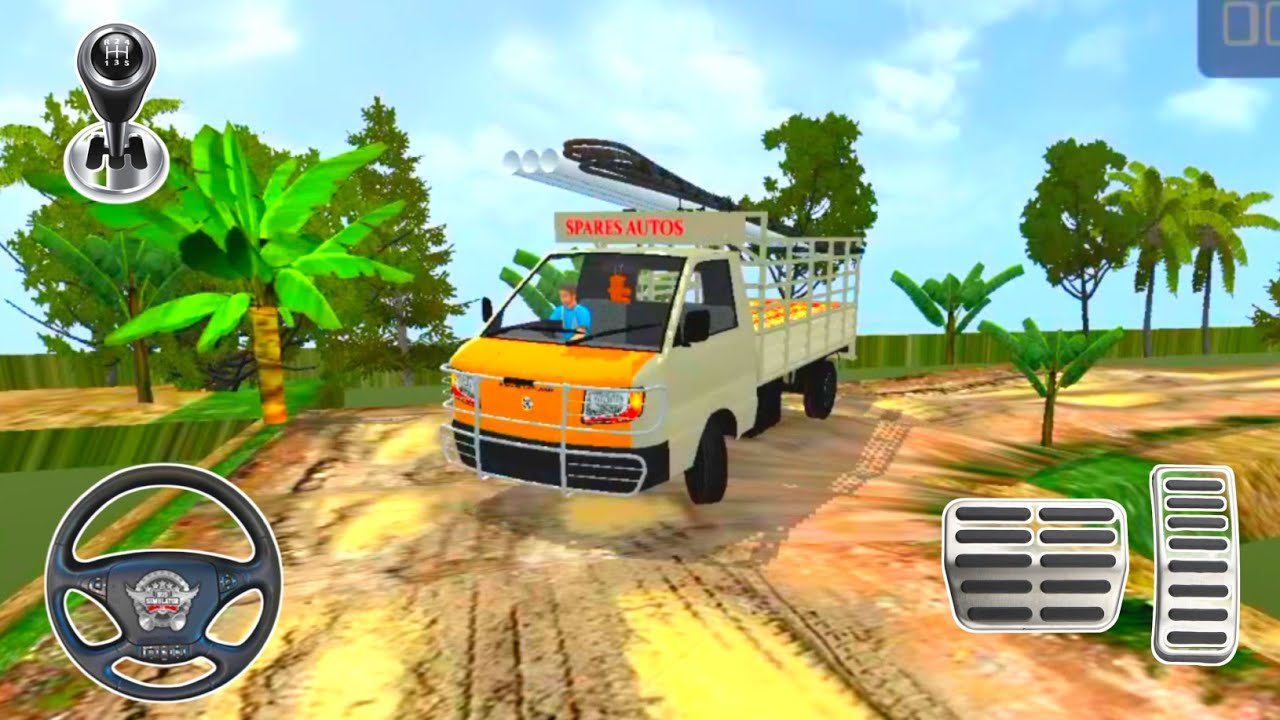 💥Ashok Leyland Dost Off Road Village Map Gameplay in Bus Simulator Indonesia