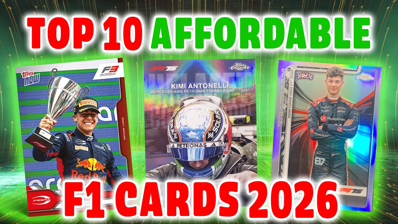 TOP 10 MOST AFFORDABLE F1 CARDS TO BUY IN 2026
