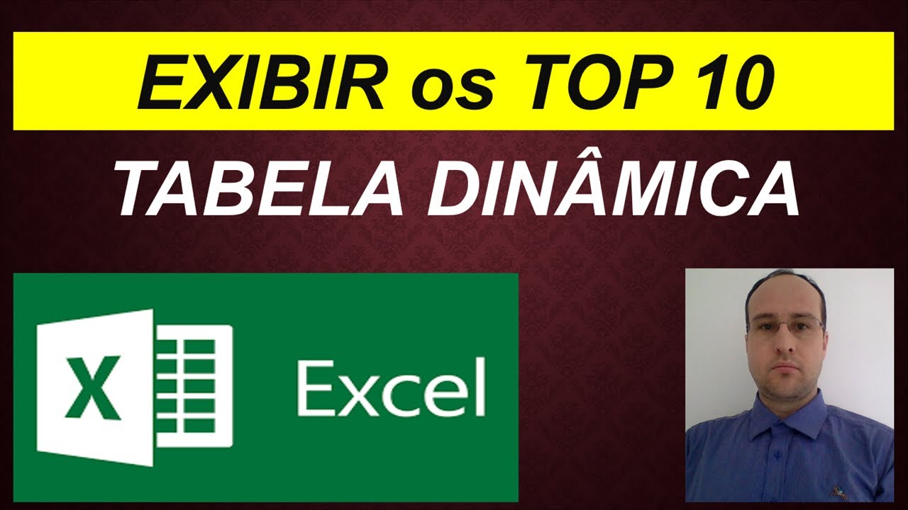 Como FAZER RANKING na TABELA DINÂMICA Excel - EXIBIR SOMENTE os TOP 10
