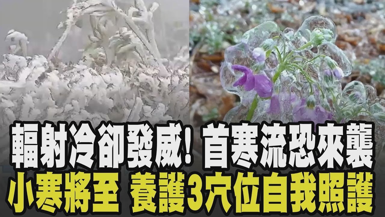 輻射冷卻發威! 明晨急凍8度 下周冷氣團更強恐成今年首波寒流 太平山霧淞銀白世界.武陵農場成冰晶世界 小寒將至! 養護3穴位自我照護｜【話題懶人包】｜TVBS新聞 