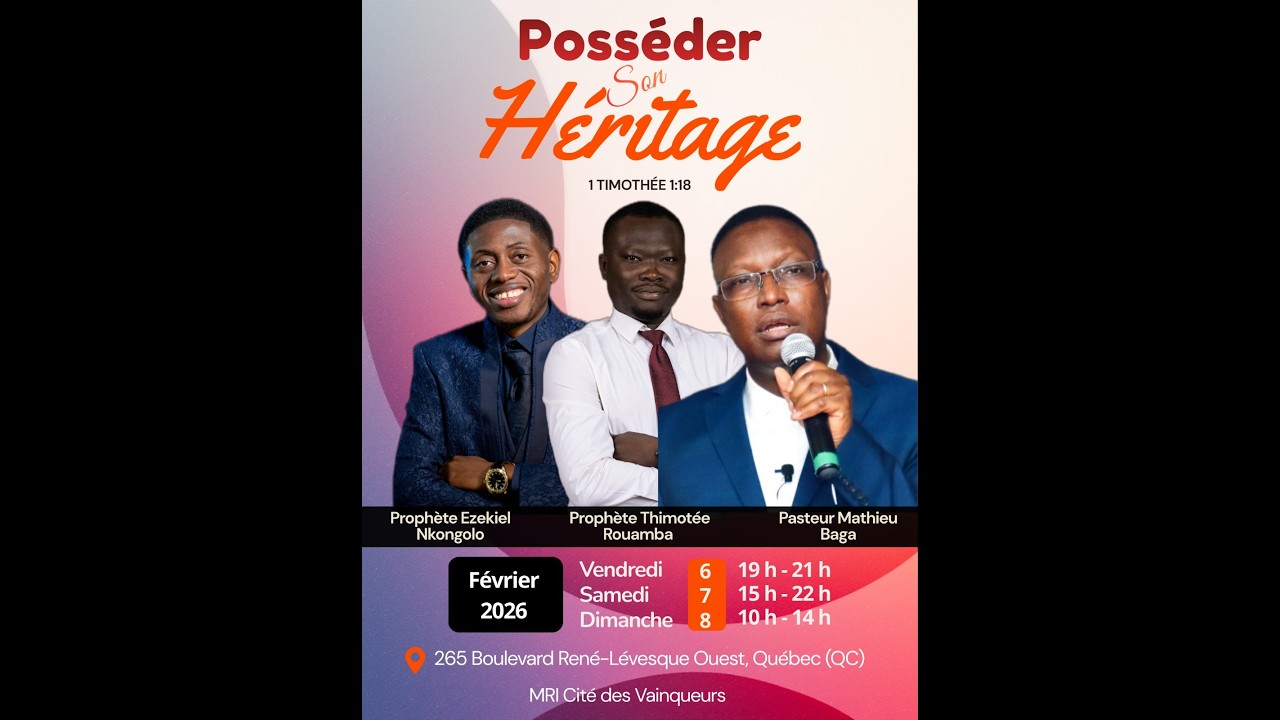 Séminaire: possédez votre héritage Jour-02
