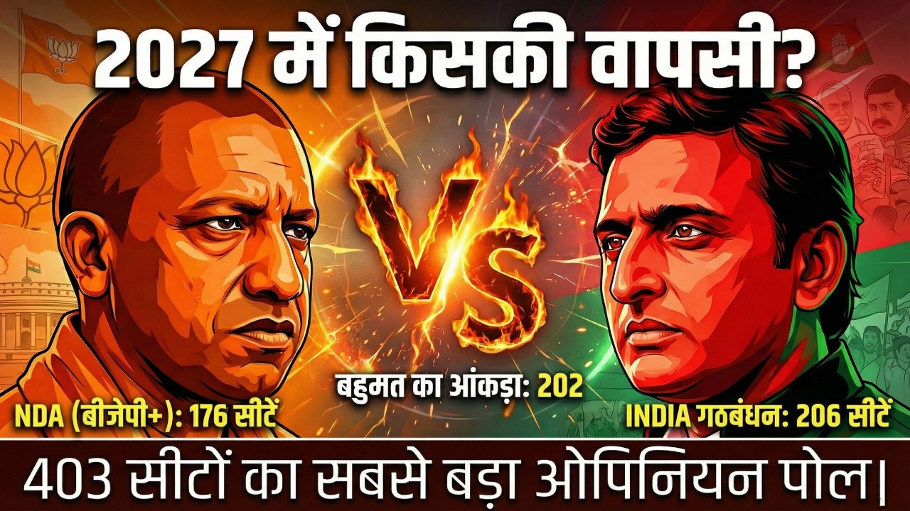UP Election 2027: योगी या अखिलेश, 2027 में किसकी बनेगी सरकार? | BJP vs SP | NDA vs INDIA