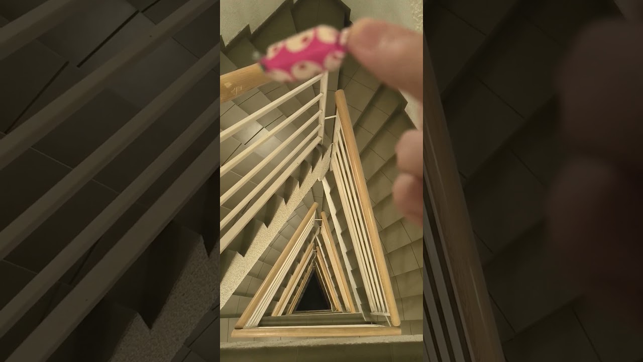 How to throw candy down the staircase.