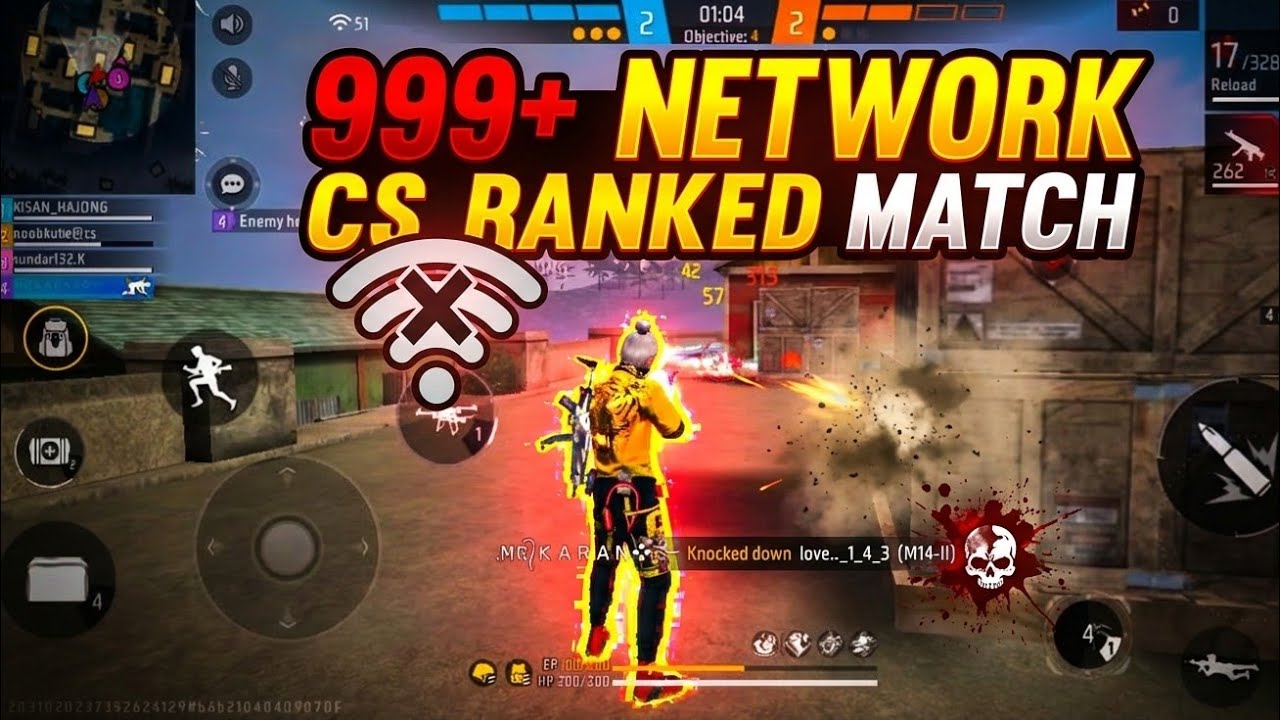 CS RANKED FREE FIRE GAME PLAY | 999+ NETWORK 🛜 😱 | Free Fire 