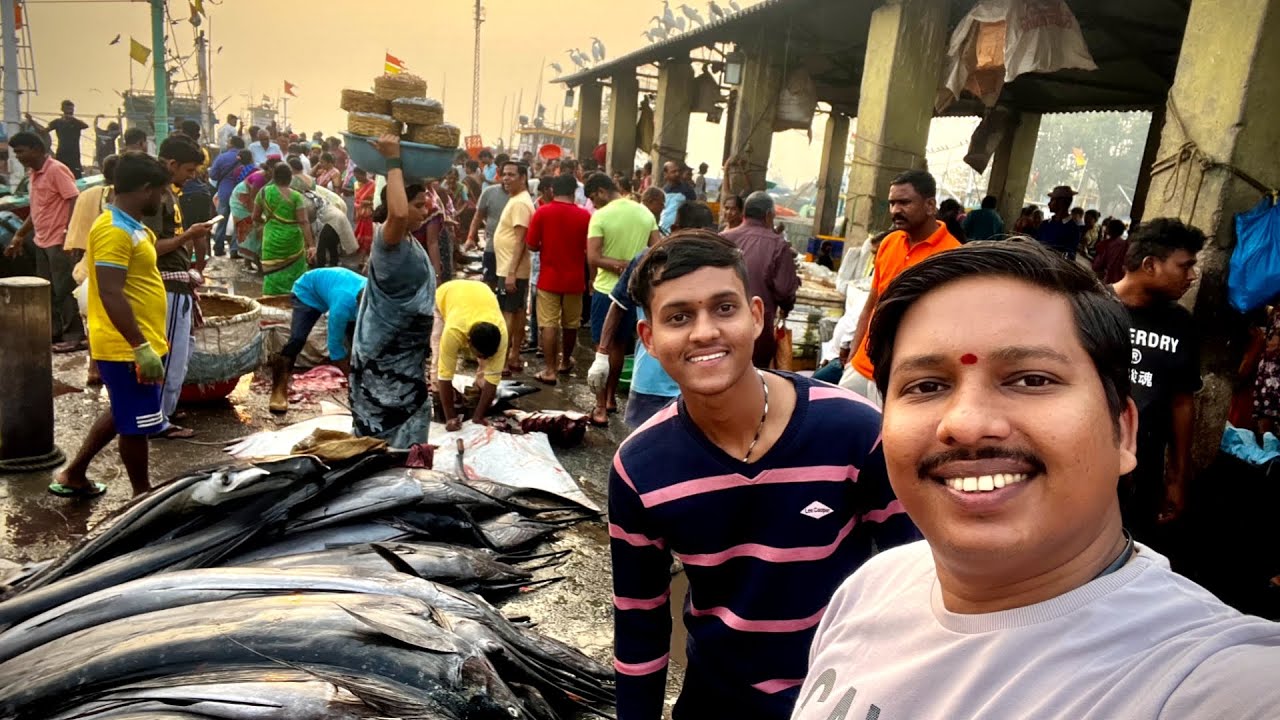 ससून डॉक फिश मार्केटमध्ये गेलो मासे बघायला 😍 | Sassoon Dock Fish Market | S For Satish | Colaba