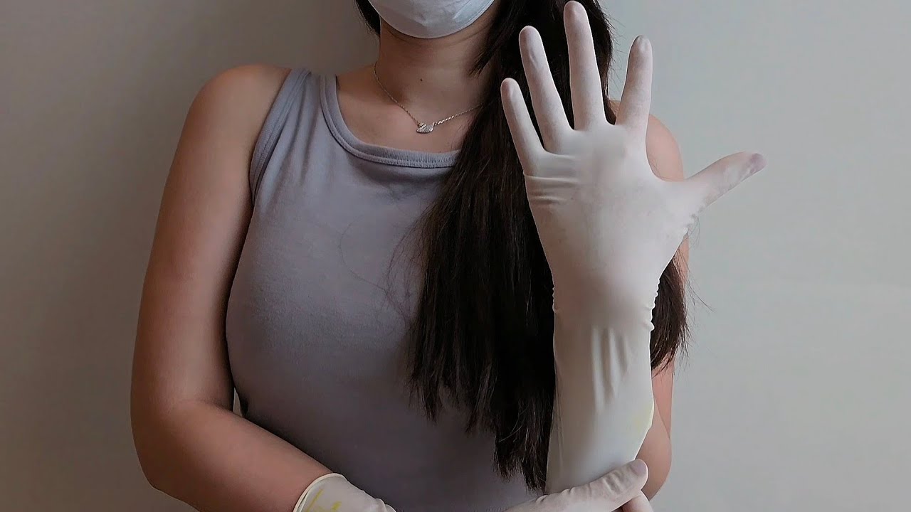 ASMR LATEX GLOVES 6 SIZE | NO TALKING, NO FACE - RAINIE ASMR