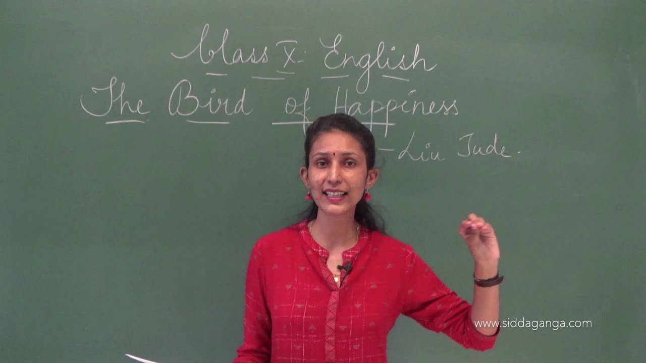 SSLC - ENGLISH - THE BIRD OF HAPPINESS - PART 1