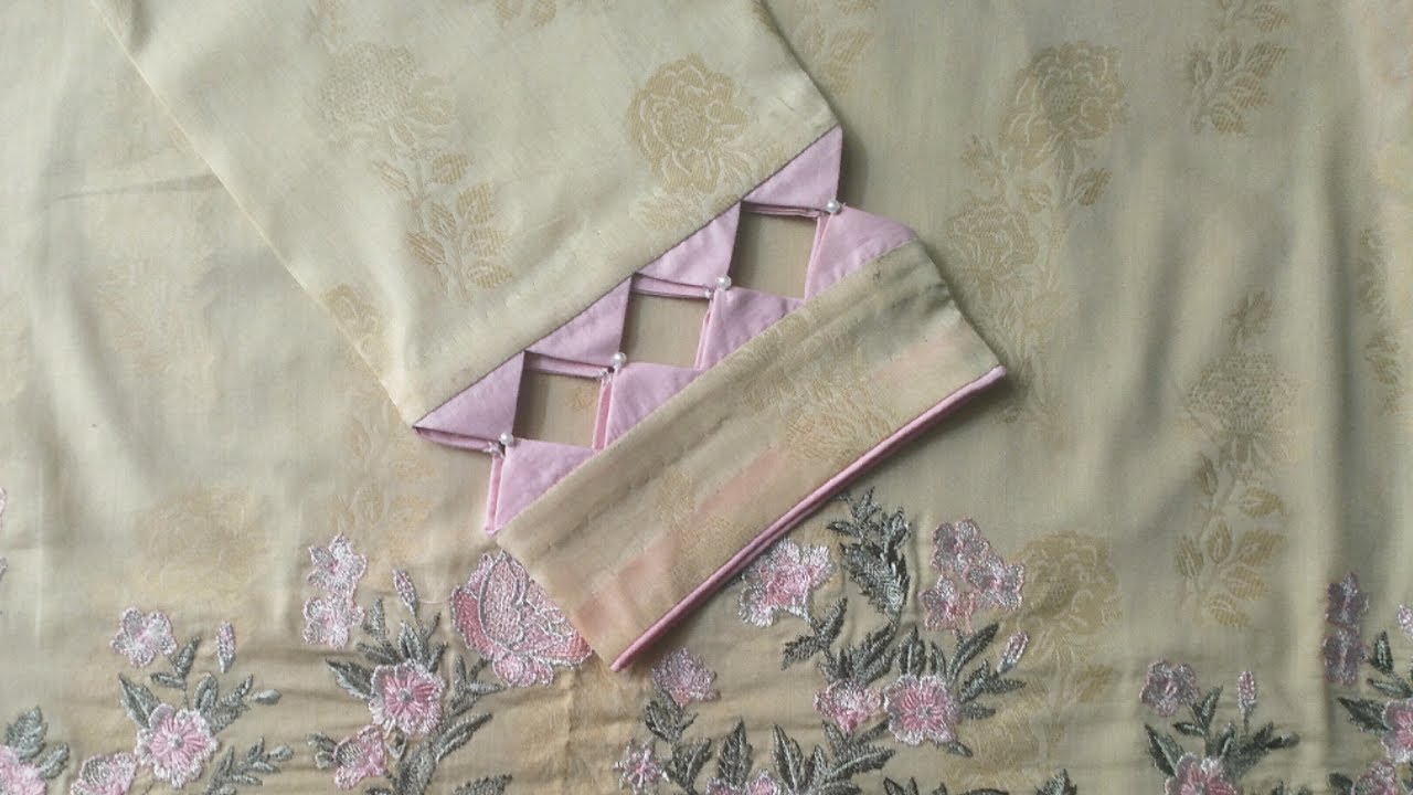 New stylish sleeves design cutting and stitching|Bazu ka khoobsurat design bnaye