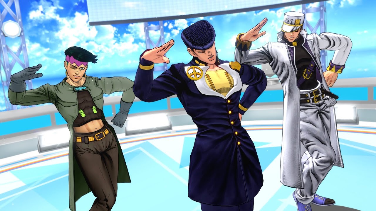 【JoJo MMD】Tricolore Airline with Josuke ft. Rohan & Jotaro (AI Cover + Original Vocal Synthesis)