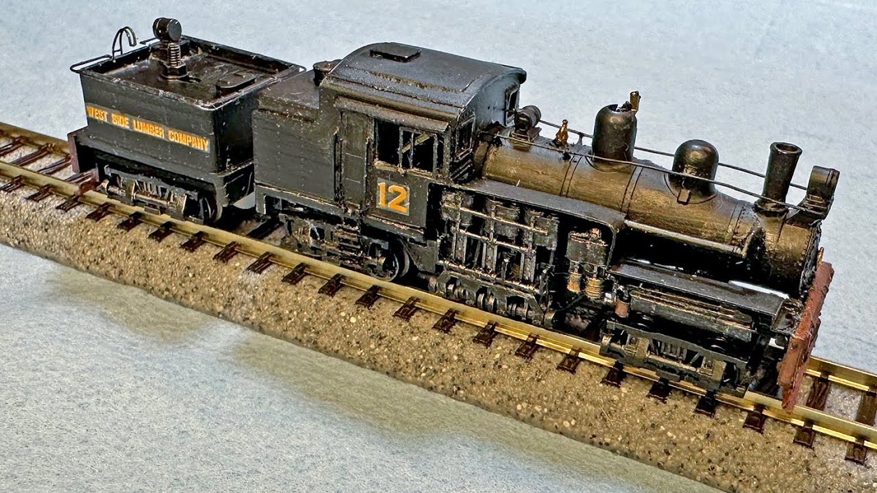 Locomotive Class C Shay Build: N-scale Showcase Miniatures Shell Kit and power trucks assembled.