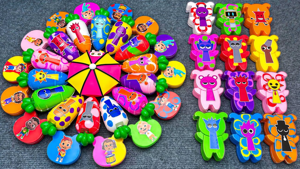 🎨 Sprunki & Cocomelon Toy Collection | Colorful and Satisfying to Watch 😍🌈