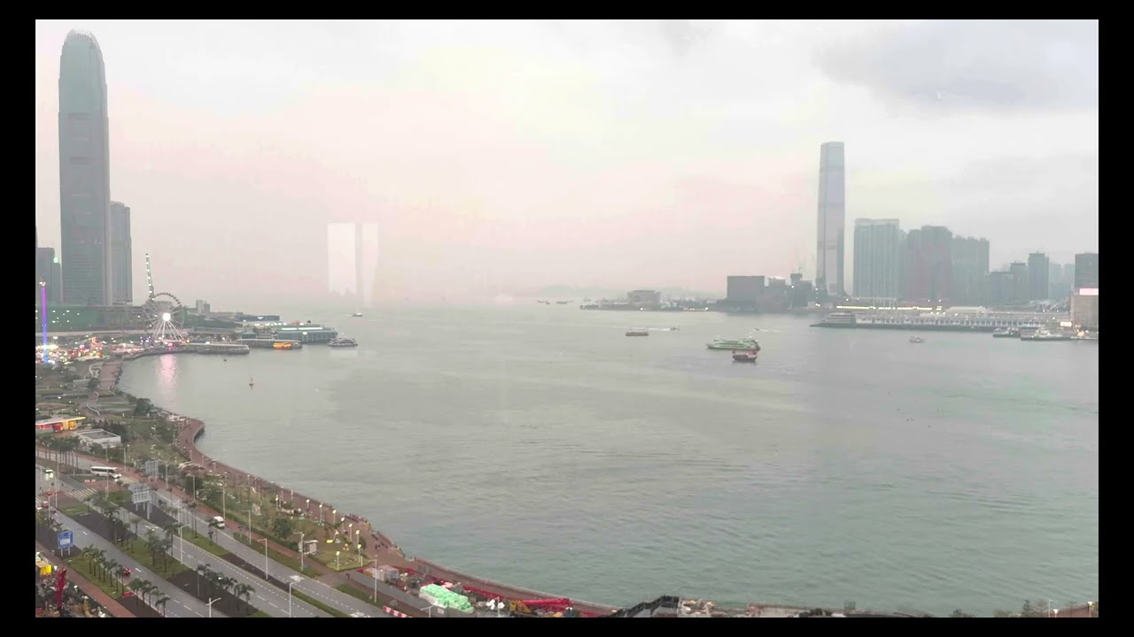 12 MINUTES OF HONG KONG HARBOUR (VIEW FROM GRAND HYATT)