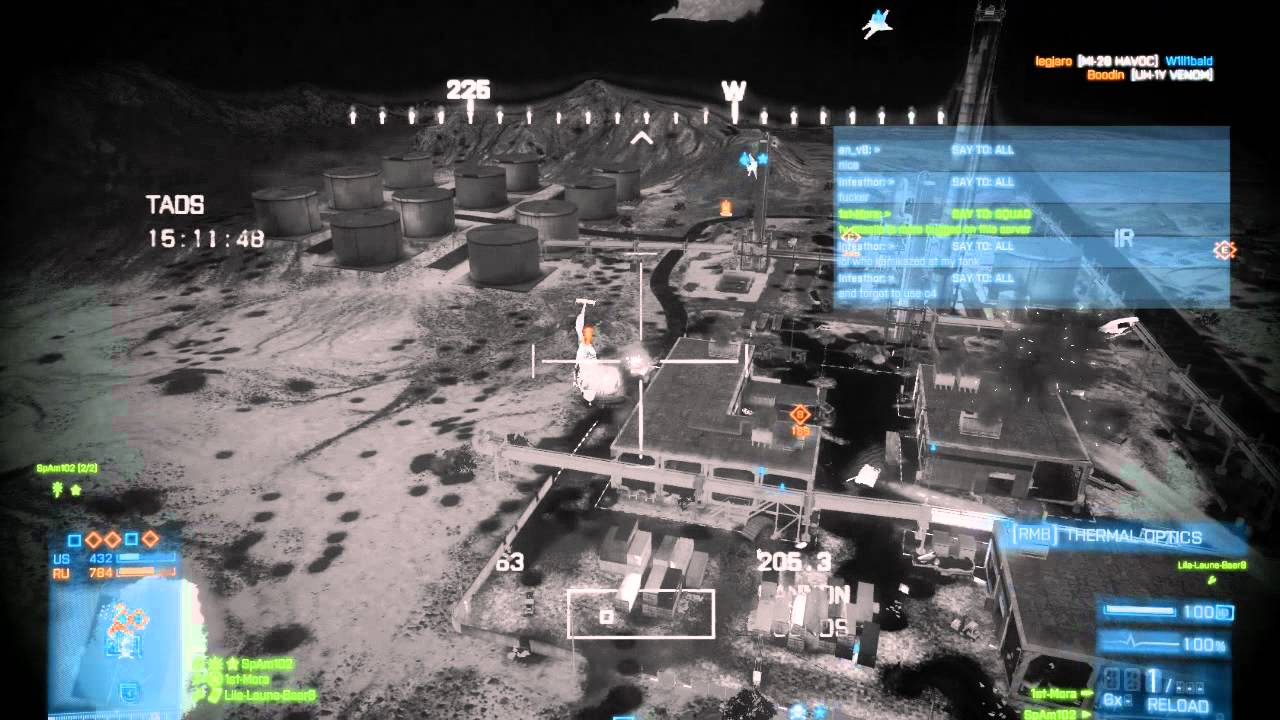 Battlefield 3 - AH1Z Viper Gunner Gameplay - Operation Firestorm