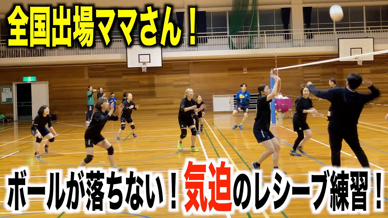 【全国大会出場】ママさんチームのレシーブ強化練習！【バレーボール】