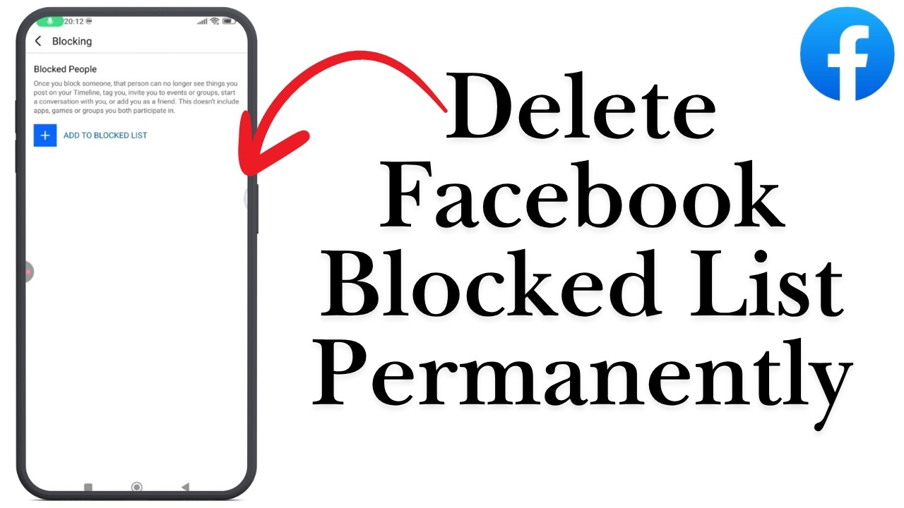 How to Delete Facebook Blocked List Permanently