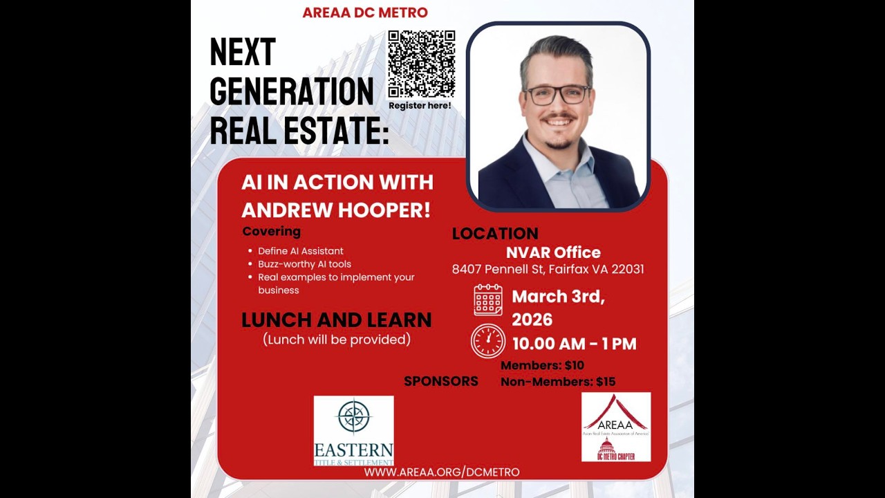 AREAA DC Metro Lunch $ Learn series - AI