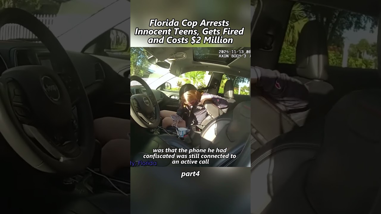 Florida Police Officer Arrests Innocent Teenager, Is Fired and Loses $2 Million