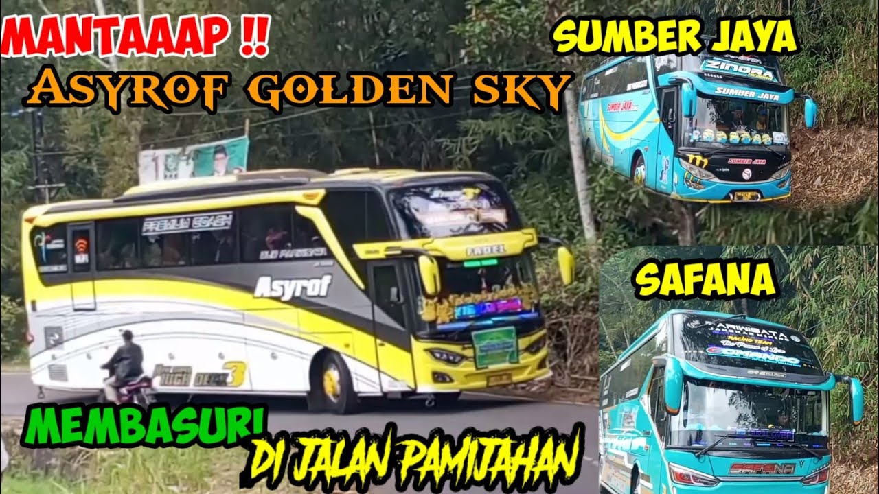 KEREEN🤩 TELOLET BASURI BERBAGAI NADA BERBUNYI DARI BUS PARIWISATA ZIARAH PAMIJAHAN