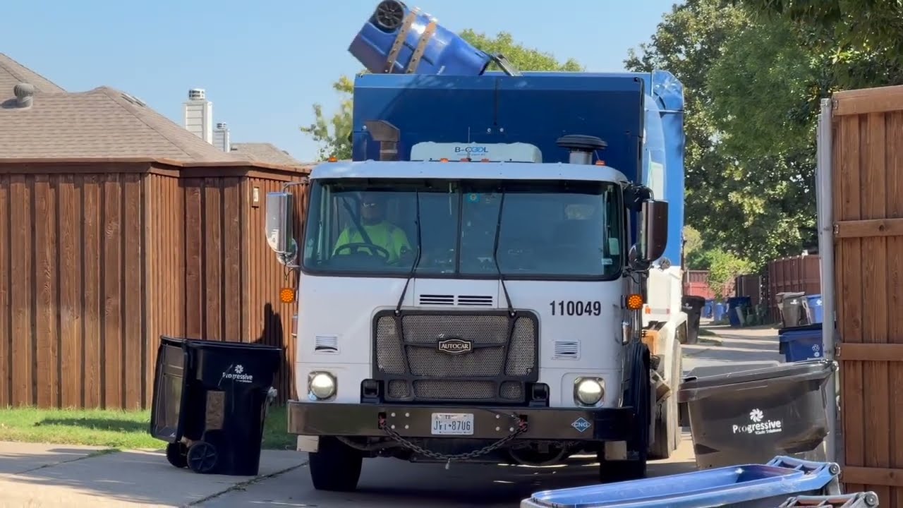 Three of Waste Connections Labrie Automizers Collecting Tuesday Recycle