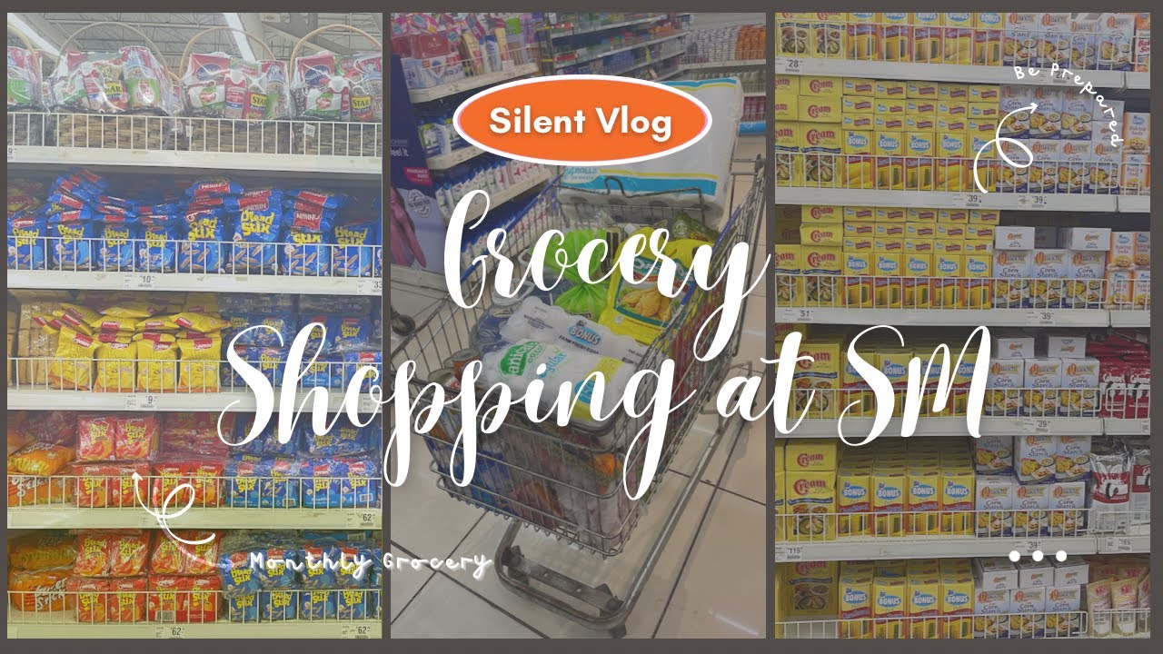 Grocery Shopping at SM Supermarket | Home Essentials & Snacks | Silent Vlog | Anything Angelene