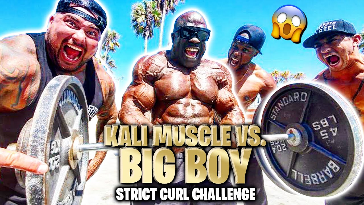 ARM CURL CHALLENGE | Kali Muscle vs Big Boy