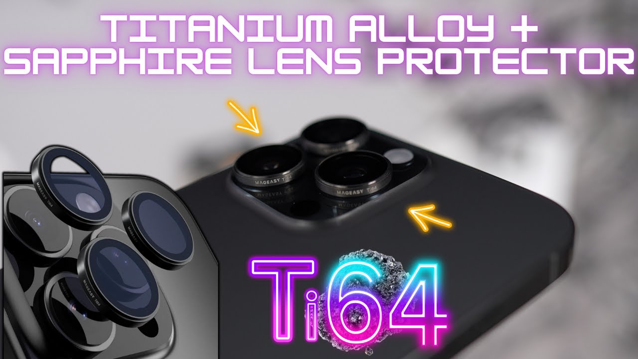 The Best Camera Lens Protector for iPhone 16 Pro and 16 Pro Max : Titanium Alloy Sapphire Lens 🔥Ti64