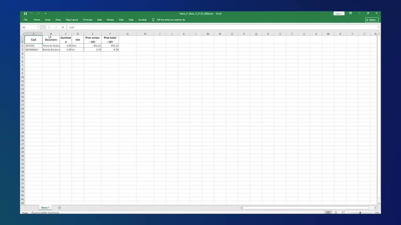 Formulare pentru lucrări private în eDevize | Tutorial complet