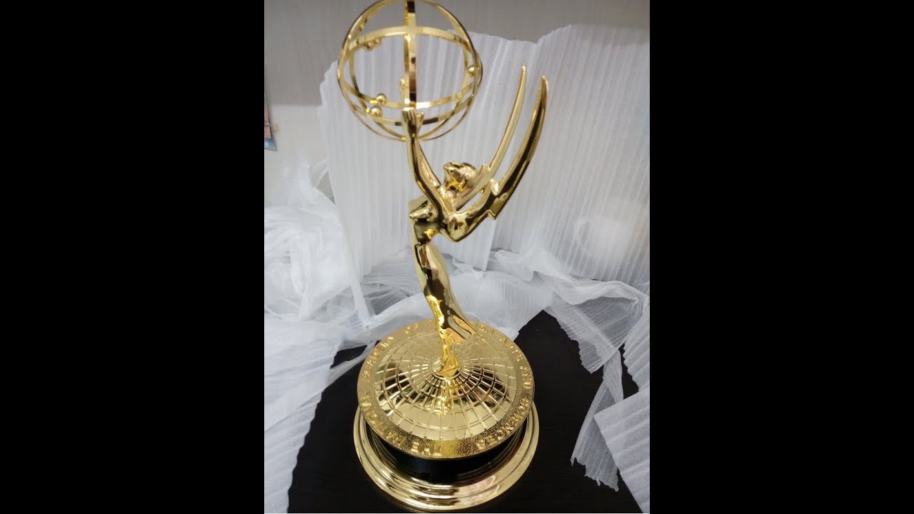 Emmy Award Trophy Cup Zinc Alloy Full Size 1:1 39 CM Replica Emmy Award Trophy Metal TV Movie