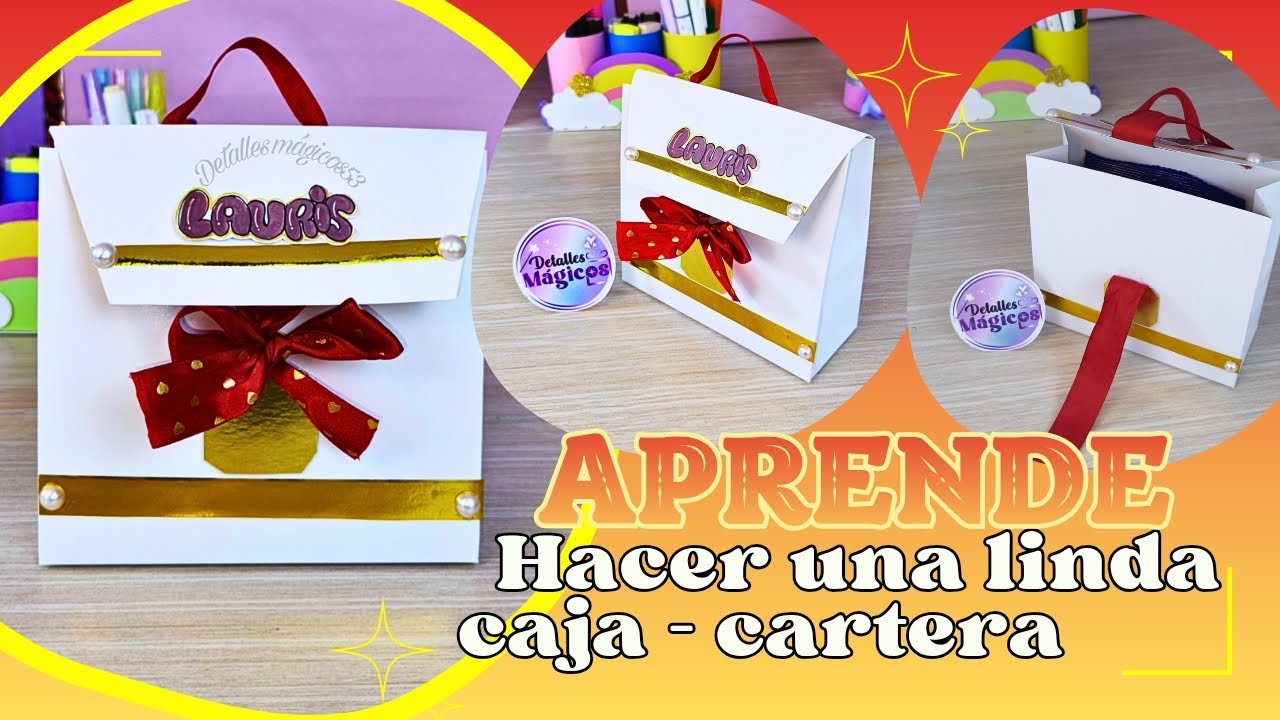 Te muestro esta hermosa CAJA-CARTERA unica, elegante y Diferente para obsequiar❤😍👜