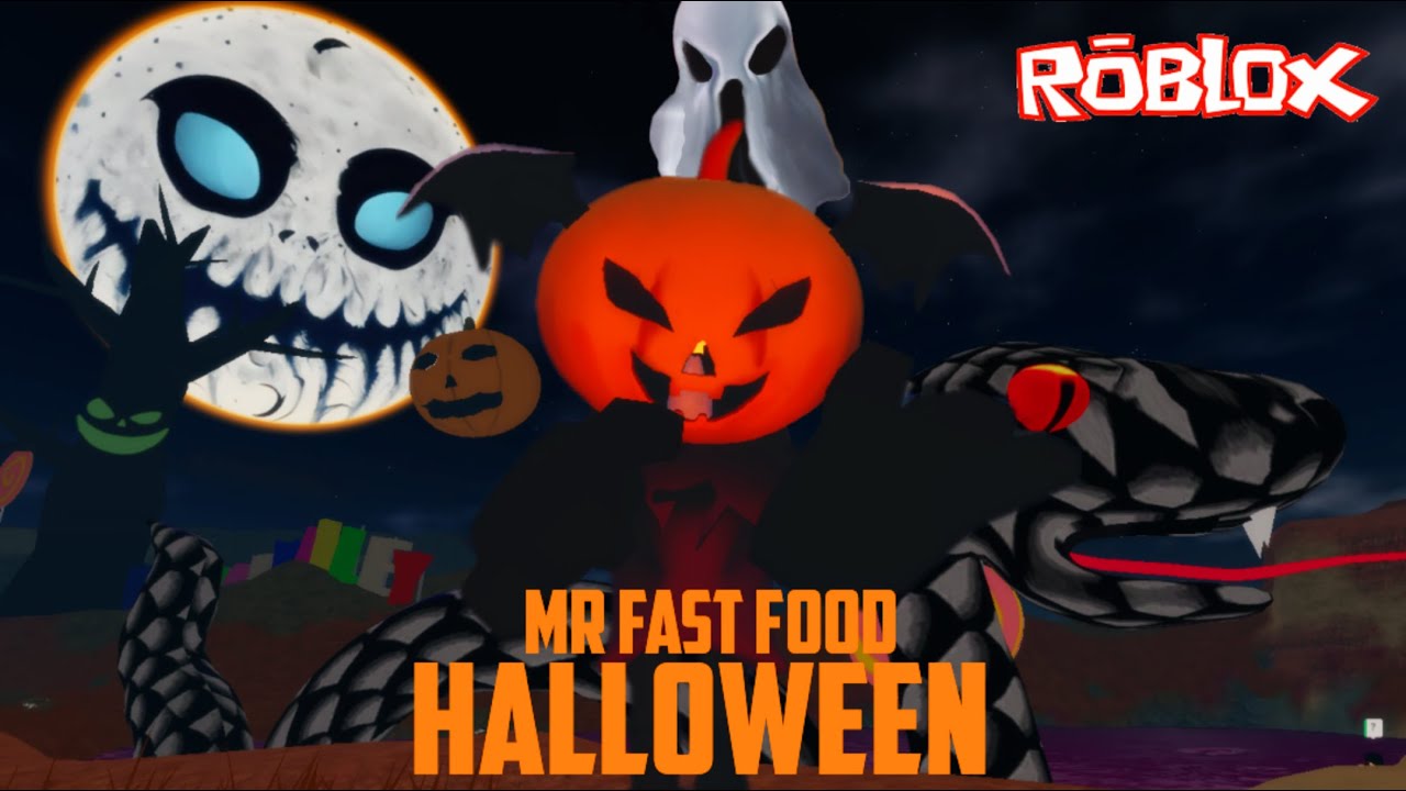 Roblox ESCAPE MR FAST FOOD 🎃 HALLOWEEN SCARY OBBY