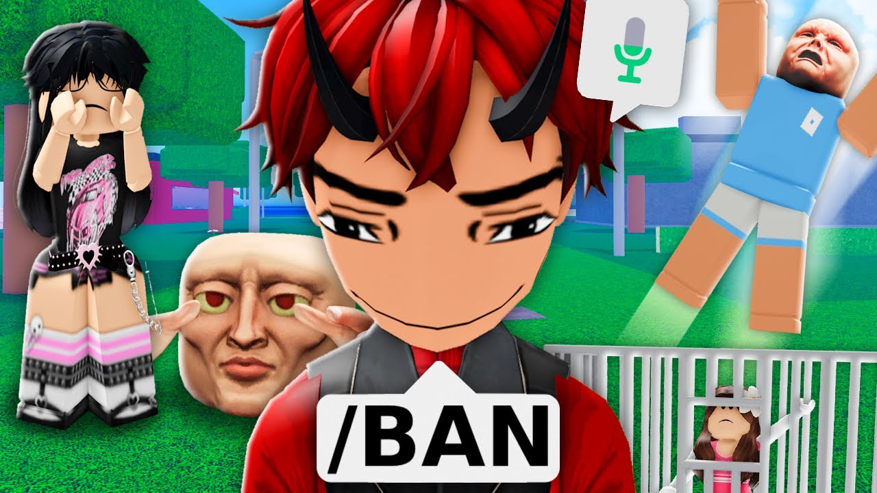 virei ADMIN no CHAT de VOZ do ROBLOX e fiz o CAOS