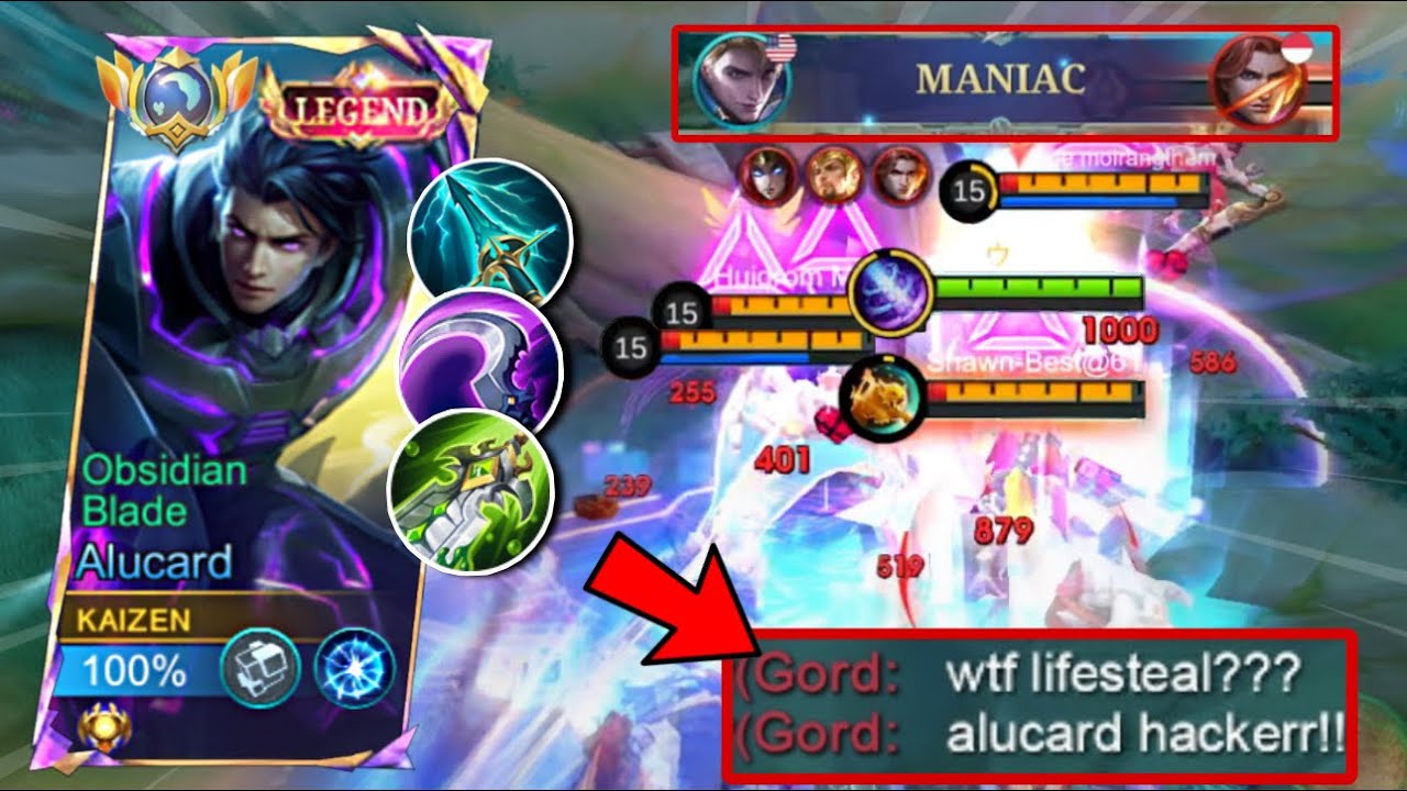 ALUCARD EXP LANE GAMEPLAY | (totally insane!)OVER RATTED LIFESTEAL PLUS DAMAGE BUILD💀 (must try)MLBB