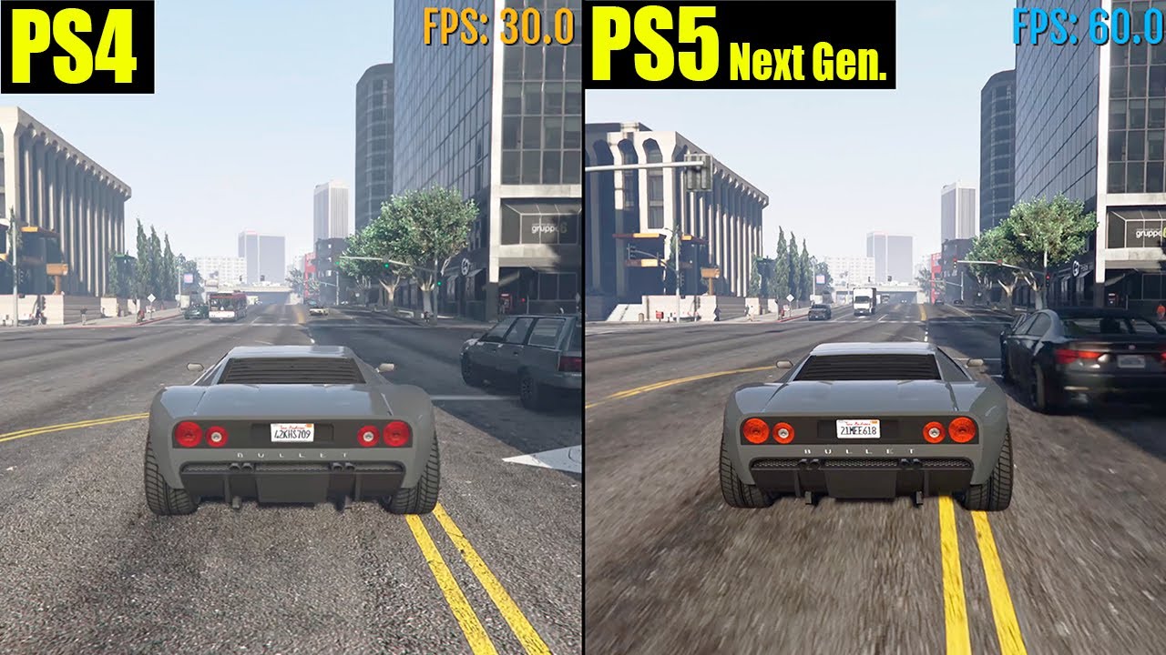 Сравнение GTA 5 для PS4 и PS5 | Время загрузки, графика, FPS