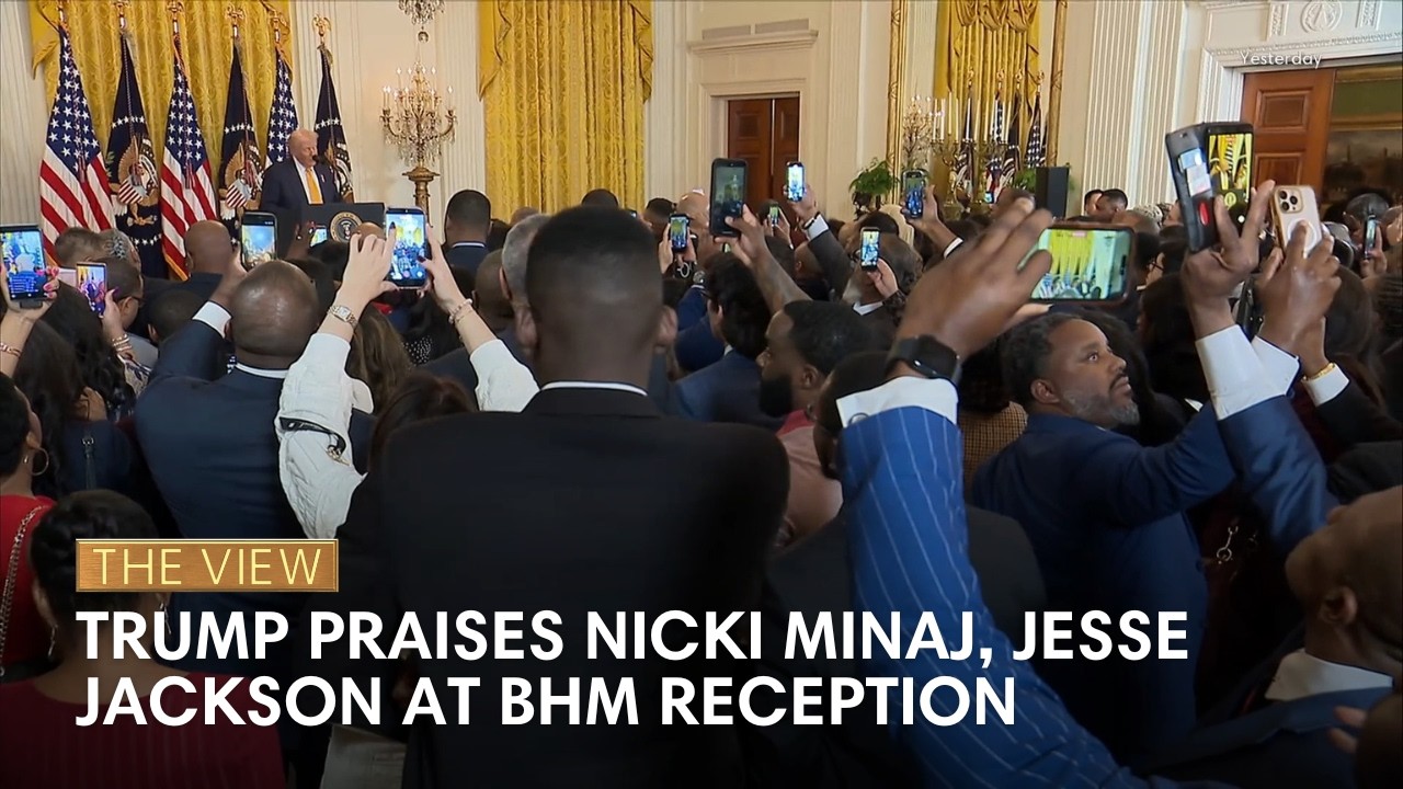 Trump Praises Nicki Minaj, Jesse Jackson at BHM Reception | The View
