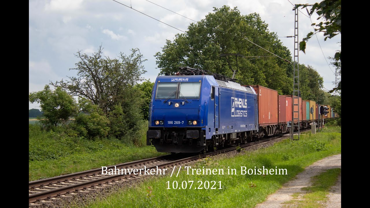 (4K) Bahnverkehr // Treinen in Boisheim 10.07.2021