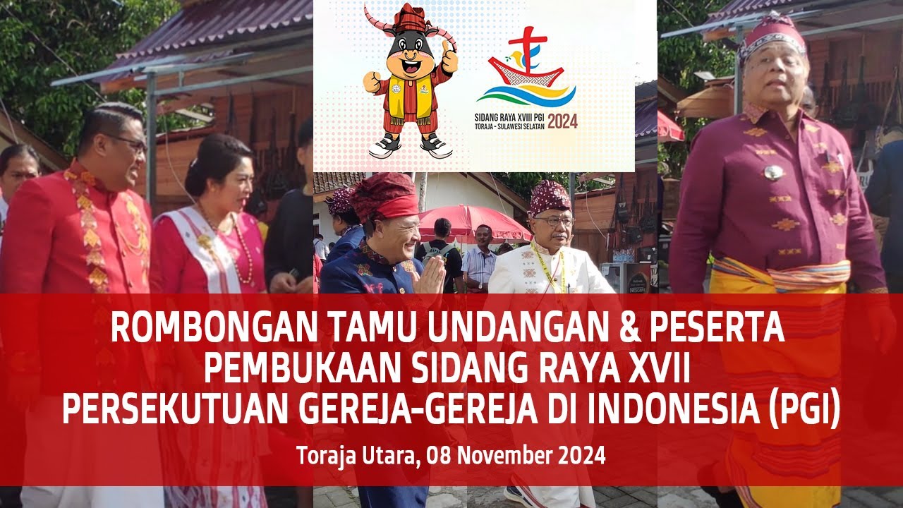 Ribuan Peserta Menghadiri Pembukaan Sidang Raya ke-18 PGI di Toraja Utara