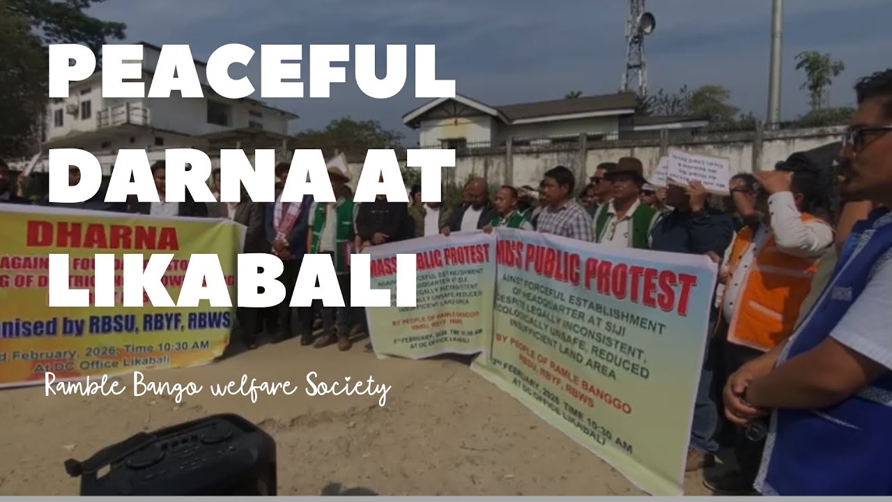 Ramle Bango Welfare society Protest against CM visit for foundation stone laid at SIJI village (A.P)