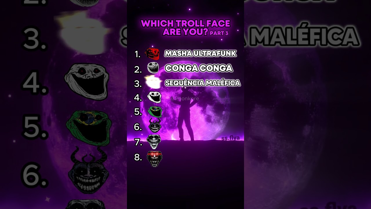 Which troll face are you?😈Part 3