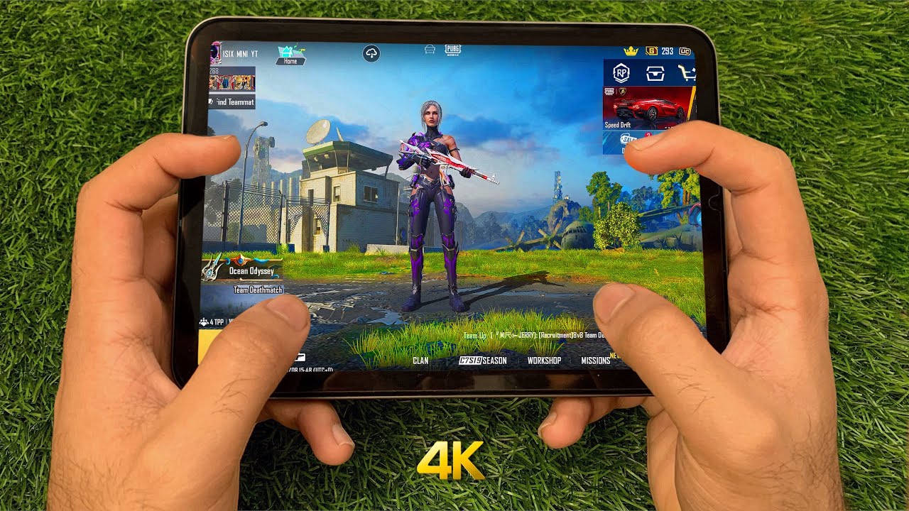 iPad Mini 6 HANDCAM 🔥 FHD+60FPS ❤️ PUBG TEST/ GAMEPLAY/ GYRO/ BEST SENSITIVITY 🔥 4 FINGERS CLAW