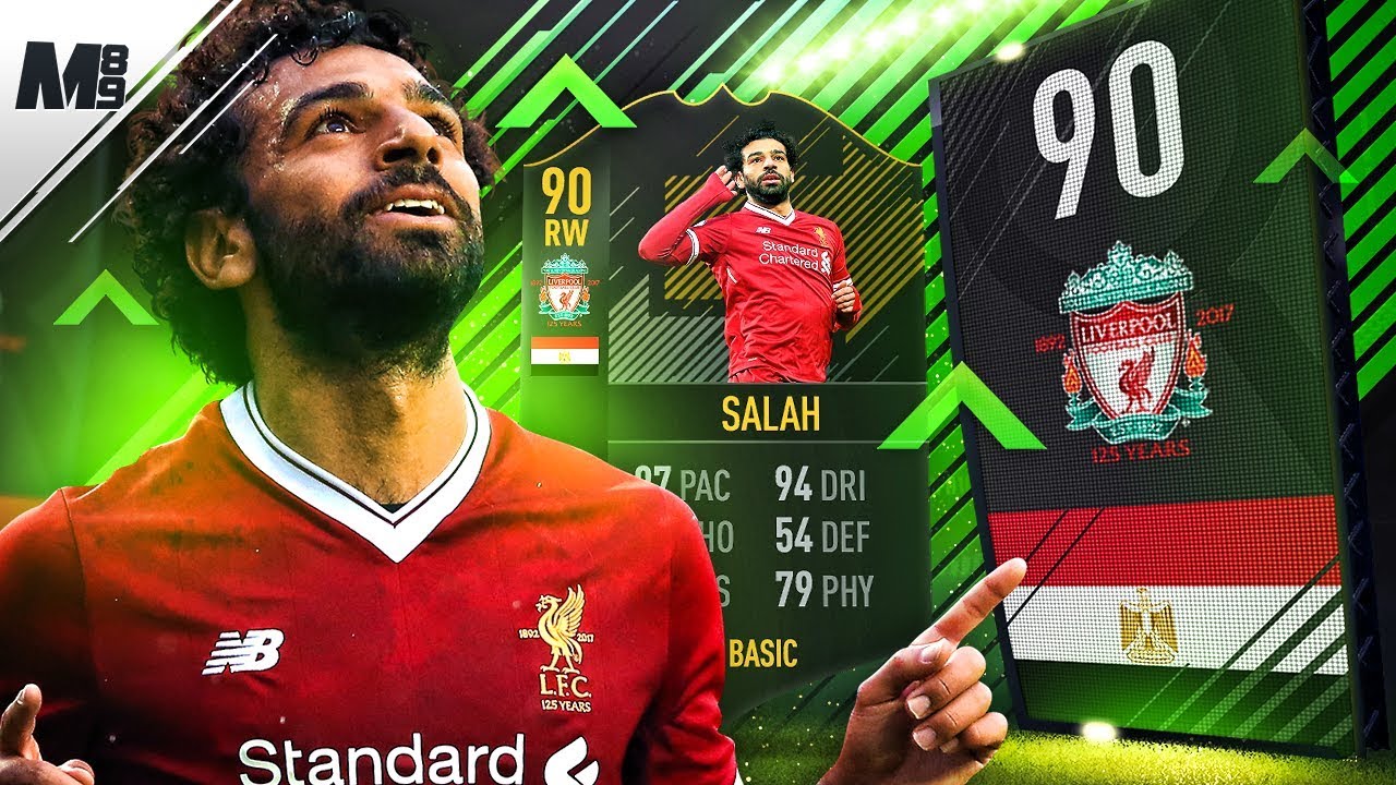 FIFA 18 UPGRADED SALAH REVIEW | 90 UPGRADED SALAH PLAYER REVIEW | FIFA 18 ULTIMATE TEAM