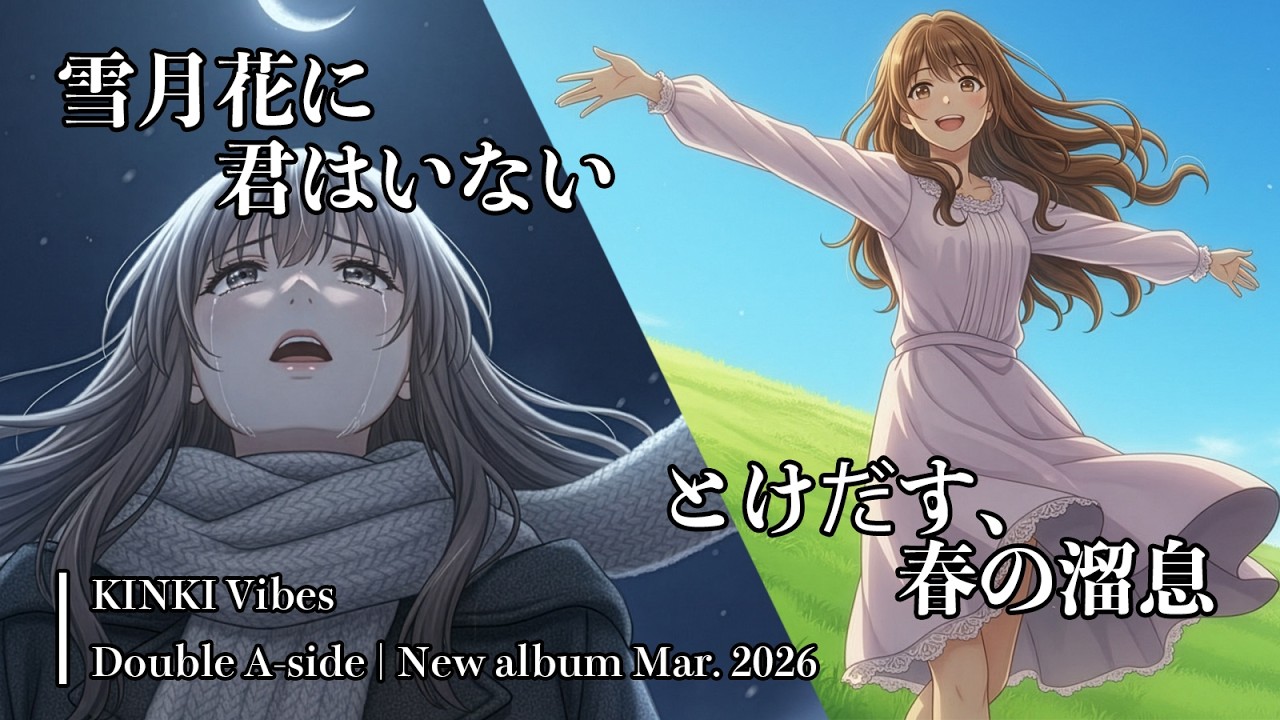 【 とけだす、春の溜息 + 雪月花に君はいない 】- KINKI Vibes(Official Audio / Lyric Video)