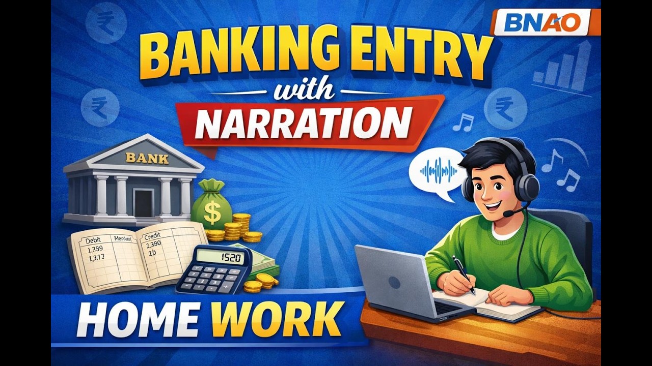 BANKING ENTRY WITH NARRATION PART 2 REVISION
