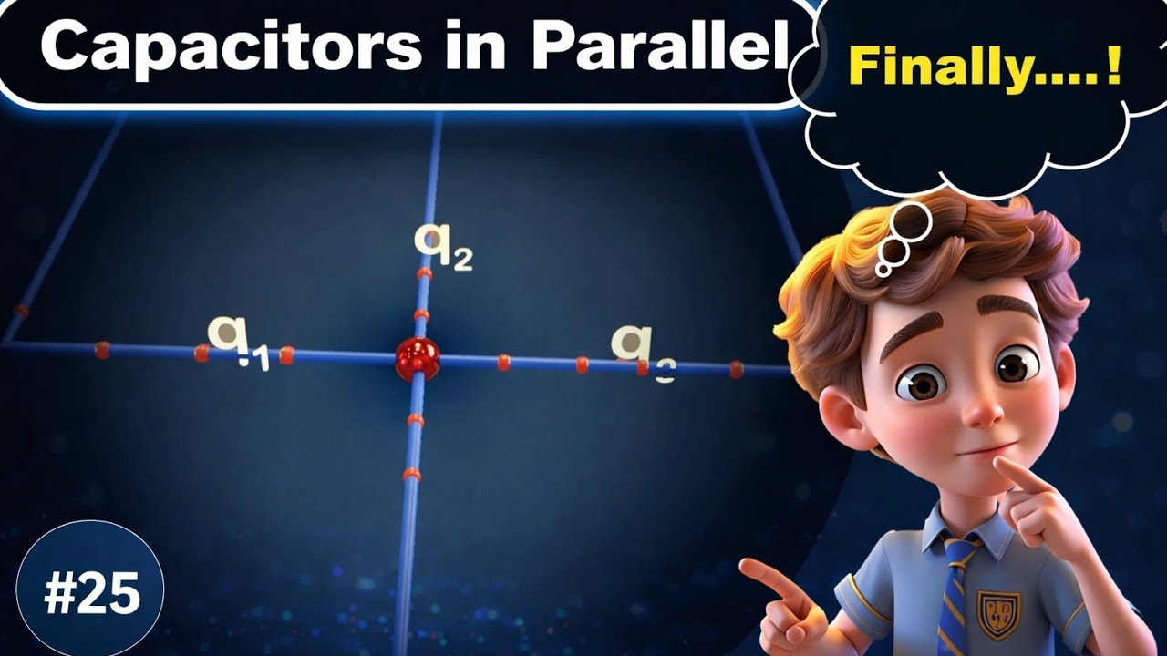 Visualize capacitor in parallel with animation | part - 02 combination of capacitor | 12th physics