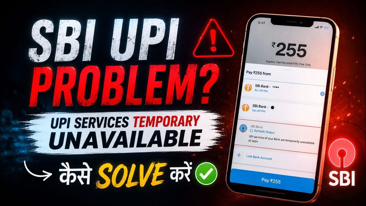 sbi upi services of your bank are temporarily unavailable across all apps | SBI Server Down